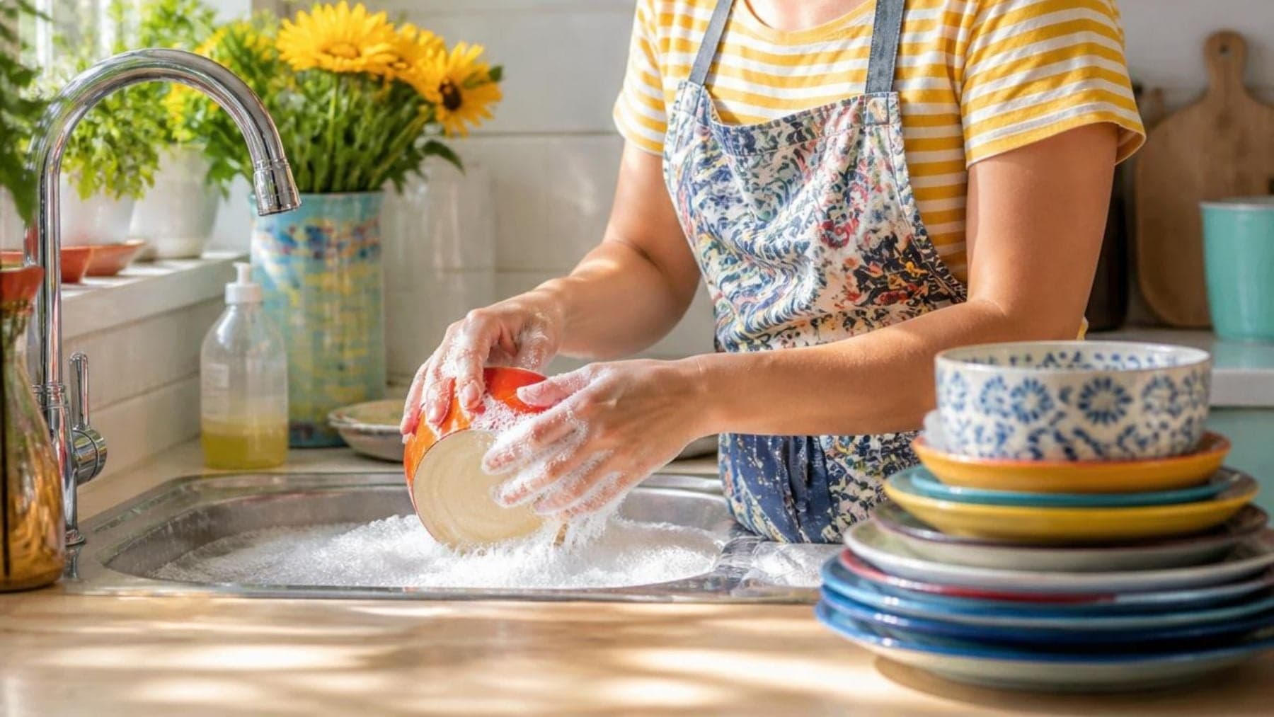 Según los psicólogos las personas que necesitan lavar los platos mientras cocinan no son obsesos del orden, en realidad tienen la habilidad de gestionar bien el estrés